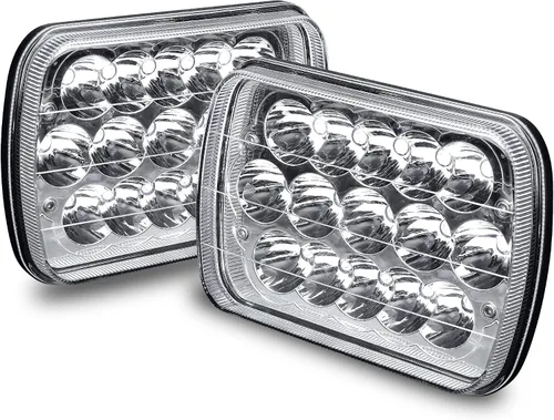 Miniatura 9 de Bombilla led universal de 7" x 6", 45 vatios, para enchufar y utilizar, eficiencia energética, resistente, faro delantero cuadrado o rectangular