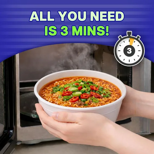 Miniatura 5 de Nongshim - Fideos ramen, tazón de ramen instantáneo gourmet, sopa de fideos premium microondable, picante y caliente, 3.03 onzas (paquete de 12)