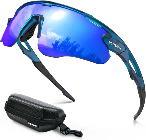 Miniatura 12 de VICTGOAL Gafas de ciclismo para hombres y mujeres con lentes polarizadas, protección UV, gafas de sol de ciclismo TR90 marco para gafas de bicicleta