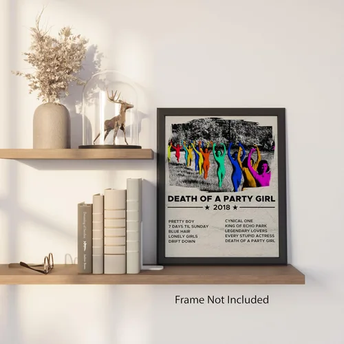Miniatura 7 de Muerte de una Chica de Fiesta Moody Indie - Póster de Tv Girl - Póster Muerte de una Chica de Fiesta - Decoración de Tv Girl para Dormitorio