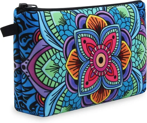 Miniatura 12 de MAGEFY 5 piezas Bolsa de maquillaje grande Estuche de maquillaje pequeño Bolso de maquillaje para bolso Bolso cosmético de viaje para mujer