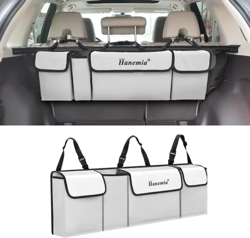 Miniatura 9 de Organizador y almacenamiento para maletero de automóvil, organizador colgante para asiento trasero para SUV, camión, MPV, impermeable, bolsa