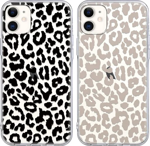 Miniatura 82 de Paquete de 2 Fundas de Teléfono Bonitas con Estampado de Guepardo para Apple iPhone 13 Pro Max de 6.7 Pulgadas, Fundas de Diseño