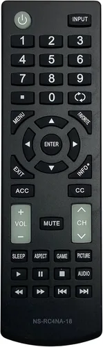 NS-RC4NA-18 - Mando a distancia de repuesto compatible con Insignia TV NS-50D510NA19 NS-50D510MX19 NS-32D311NA17 NS-32D311MX17 NS-40D420NA18