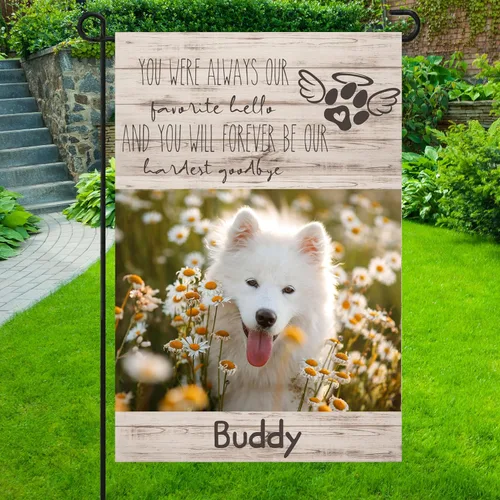 Miniatura 22 de Bandera conmemorativa personalizada para perros, banderas personalizadas con nombre de foto de mascota perdida, conmemoración para perros, Bandera