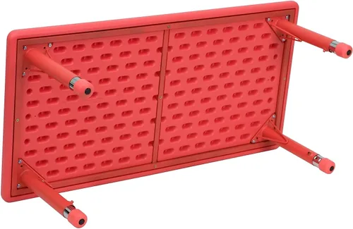 Miniatura 7 de Flash Furniture Wren - Mesa de actividades rectangular de plástico verde de 24 pulgadas de ancho x 48 pulgadas de largo