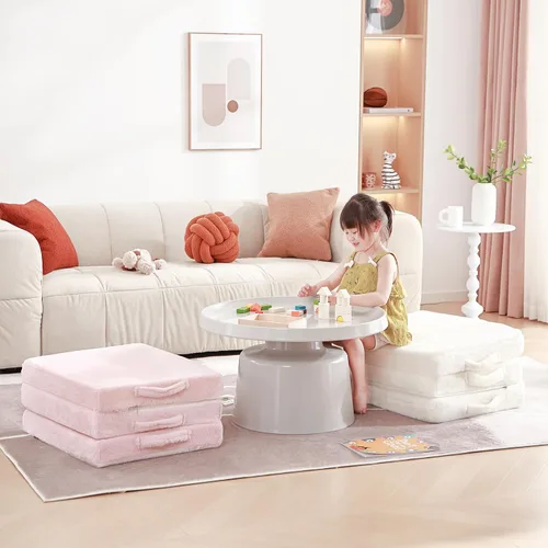 Miniatura 2 de Colchón plegable para niños, lavable para niños pequeños, tapete triple plegable para siesta para dormir, guardería, sofá cama con bolsa