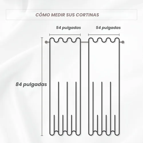 Miniatura 3 de Elegant Comfort Lujoso y hermoso juego de paneles de cortina con cenefa adjunta y respaldo de 54" x 84 pulgadas (juego de 2), beige