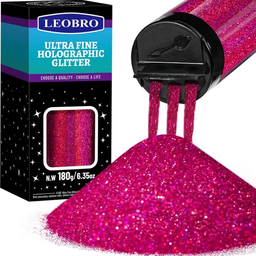 Miniatura 13 de Leobro - Purpurina dorada, 180g/6.35oz de purpurina fina holográfica dorada para resina, manualidades, vasos, uñas, cuerpo, decoraciones de fiesta