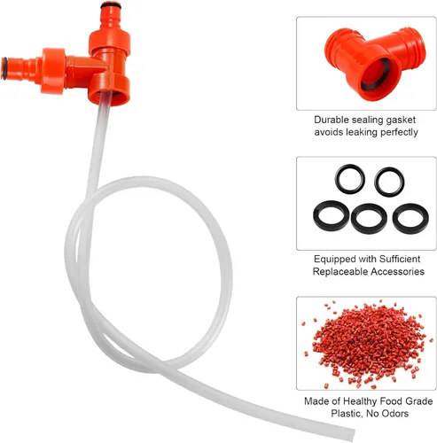 Miniatura 2 de MRbrew Adaptador de tapa de carbonatación de plástico de 3 piezas, conecta el bloqueo de bola de gas y la desconexión de cerveza simultáneamente