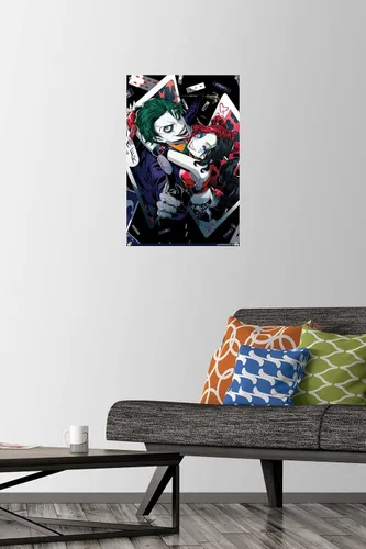Miniatura 2 de DC Comics - Póster de pared de anime Harley Quinn con alfileres de empuje