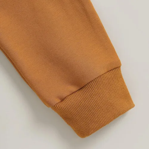Miniatura 7 de Conjunto de sudadera de manga larga con cuello redondo y pantalones elásticos para niños pequeños, para otoño, para recién nacido, conjunto de ropa