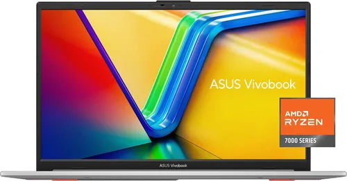 ASUS Vivobook Go - Portátil delgado de 15.6 pulgadas, AMD Ryzen 5 7520U, 8 GB, 512 GB, Windows 11 Home, Plata Cool, durabilidad de grado militar,