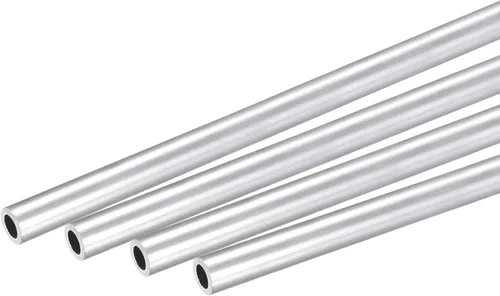 Miniatura 15 de uxcell 6063 Tubo redondo de aluminio 0.236 in OD 0.118 in Diámetro interior 9.843 in Longitud Tubería 4 PC