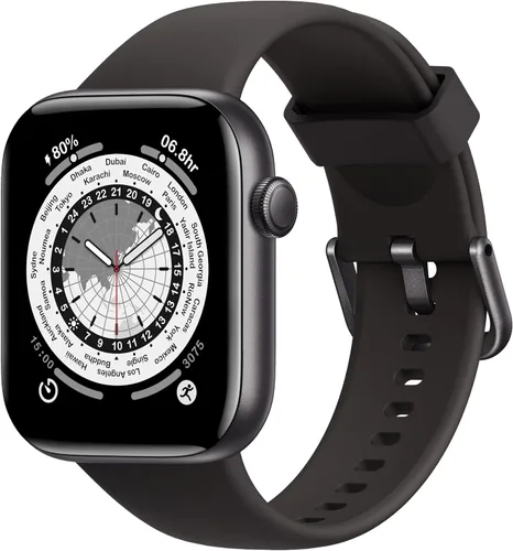 Reloj inteligente para hombres y mujeres, responder/hacer llamadas, reloj inteligente de 1.85 pulgadas, reloj de fitness con monitor de sueño de