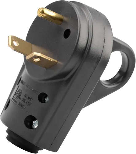 Miniatura 7 de Veepeak Enchufe de RV de 30 Amperios Macho de Reemplazo TT-30P de Servicio Pesado 125V 30A Calificado de 3 Clavos Conector de Energía Eléctrica