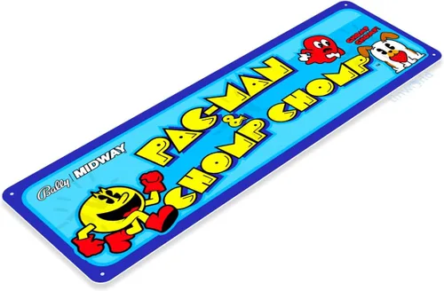 Miniatura 2 de Tinworld Cartel de hojalata: Pac-man Chomp Arcade Marquesina Sign C977