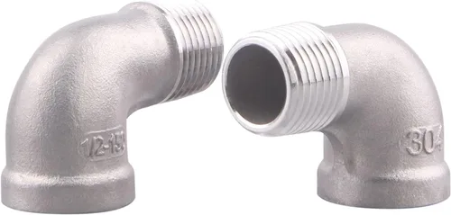 Miniatura 13 de Codo de calle 90 grados, rosca macho x hembra NPT de 1 pulgada SUS304
