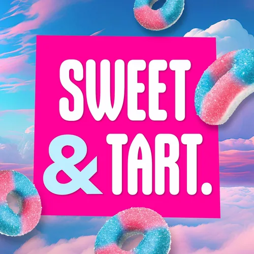 Miniatura 5 de SweeTARTS Halos, dulces, ponche azul y fresas y crema, agrio y masticable, suave y esponjoso, 3.5 onzas (12 unidades)