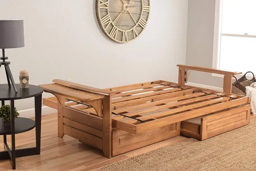 Miniatura 8 de Kodiak Furniture - Juego de futón, blanco, Madera Tela, Canadá