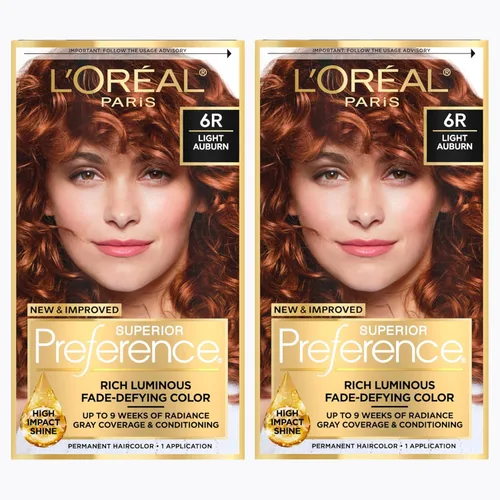 Miniatura 16 de L'Oreal Paris Superior Preference - Tinte permanente luminoso que desafía la decoloración, tinte para el cabello hasta 9 semanas de resplandor, 5C