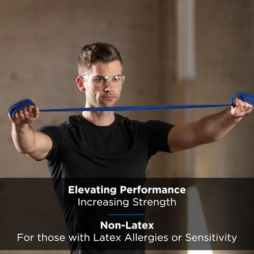 Miniatura 2 de THERABAND Juego de bandas de resistencia, bandas elásticas para ejercicio y terapia física, entrenamiento de fuerza para fitness superior e inferior