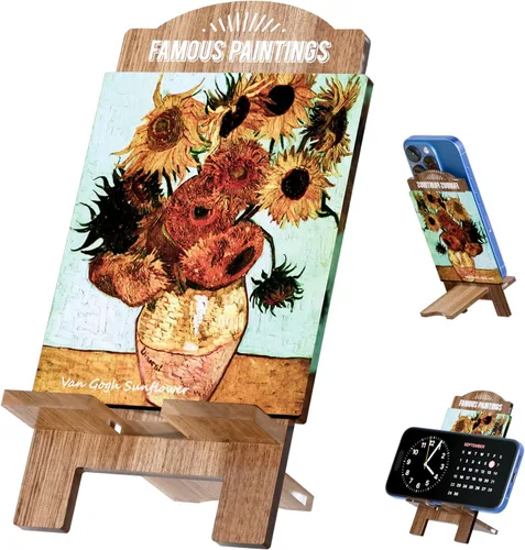 Miniatura 10 de Bonito y artístico soporte para teléfono celular para escritorio, soporte multifuncional para teléfonos, iPads, interruptor, Kindle y consolas