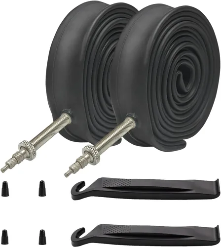 Tubos de bicicleta resistentes 700x23/25C 700x23C 700x25C 1.890 in 2.362 in 3.150 in Tubos interiores de bicicleta de carretera 23-622 25-622 Presta