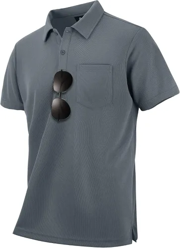 Miniatura 3 de SWISSWELL 3 Pack Golf Polo Shirt for Men Short Sleeve Moisture Wicking Summer Casual Collared Shirts