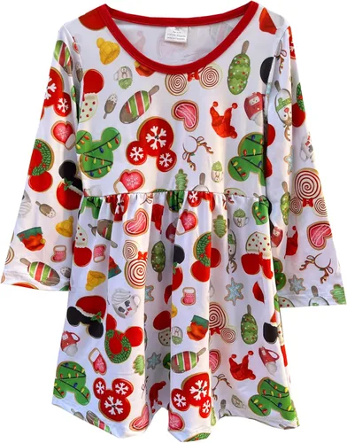 Adorable vestido de Halloween para niñas pequeñas, apto para niñas de 1 a 7 años, cuello redondo, mangas con volantes, longitud a la rodilla,
