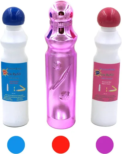 Miniatura 3 de Tapp Collections™ 3 Daubers de bingo con una carcasa metalizada Azul
