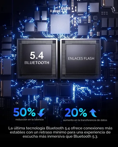Miniatura 4 de Auriculares de oreja abierta, 0.28 onzas, ligeros, de próxima generación, Bluetooth 5.4, conducción de aire, auriculares inalámbricos con graves