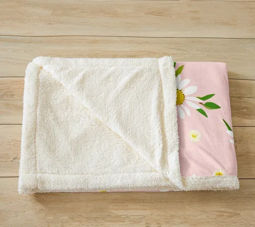 Miniatura 3 de Manfei Manta de margaritas, manta de flores amarillas y blancas para sofá, manta de cama de jardín botánico para niños y niñas, decoración