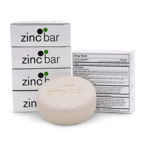 Miniatura 2 de Dermaharmony Barra de champú de zinc con piritiona al 2% - Árbol de té (4 onzas)