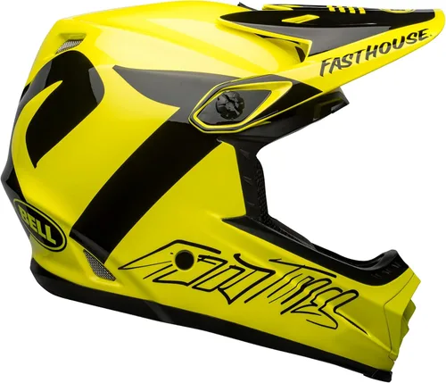 Miniatura 4 de Bell Full-9 Fusion MIPS - Casco de bicicleta para adulto Fasthouse Newhall Gloss Hi-Viz/Negro