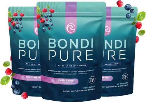 Miniatura 11 de Bondi Pure - Bebida diaria de salud y desintoxicación - Promueve la salud intestinal y el apoyo energético durante una limpieza o ayuno intermitente