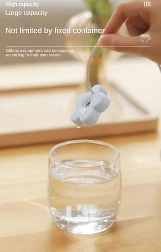 Miniatura 4 de Humidificador pequeño USB 2 paquetes de humidificador portátil creativo de flores, fácil de usar, mini silencioso de plástico para el hogar