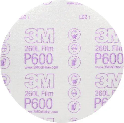 Miniatura 19 de 3M 17 Hookit - Disco de película para acabado, antipolvo, 6 pulgadas, P8., P600, 3