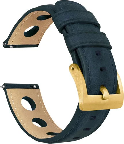 Miniatura 10 de Barton Racing & Rally Horween - Correas de cuero con barras de resorte de liberación rápida integradas, longitud estándar para muñecas de 5 a 8