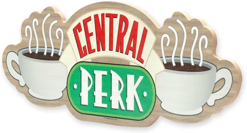 Miniatura 2 de Open Road Brands Friends Central Perk Coffee - Decoración de pared de madera de café - Del exitoso programa de TV - Letrero grande de Central Perk