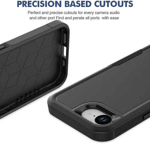 Miniatura 177 de Jeylly Funda para iPhone SE/Funda para iPhone 5S, Exterior de Plástico Duro que Absorbe Golpes + Interior de Silicona de Goma Defensor contra