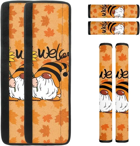 Miniatura 17 de 6 fundas para manija de puerta de refrigerador de Acción de Gracias, cubierta de manija de nevera de otoño, hoja de arce, protector de manija