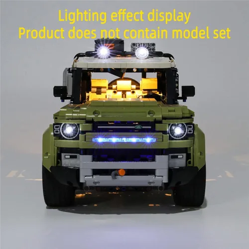 Miniatura 7 de GEAMENT Kit de luces LED para Technic Land Rover Defender - Compatible con el modelo de construcción Lego 42110 (juego de modelos no incluidos)