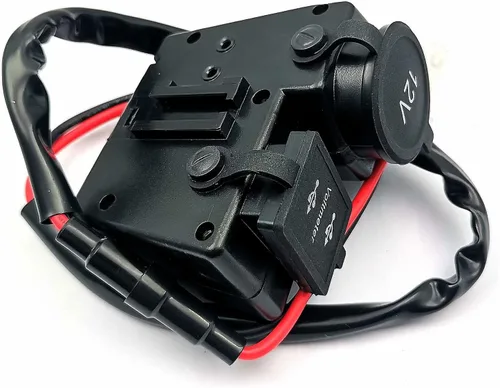 Miniatura 6 de DEVMO Cargador USB dual de 5 V/2.1 A, impermeable, abrazadera para manillar de motocicleta, adaptador de corriente, sistema de carga USB con enchufe