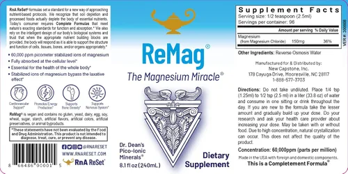 Miniatura 3 de RnA ReSet - Paquete de bienestar corporal total - Magnesio, vitamina C, Pico-plata, zinc, cobre y D3K2 por la Dra. Carolyn Dean