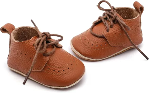 Miniatura 4 de Mocasines de cuero para bebés, niños y niñas, cómodos zapatos de vestir Oxford, zapatos de boda, zapatos para primeros pasadores, zapatos de cuna