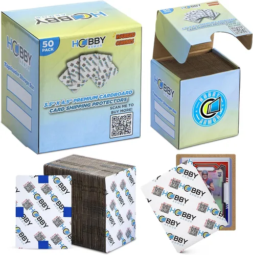 Miniatura 9 de Hobby Armor - Paquete de 100 protectores de envío de tarjetas coleccionables de 3.5 x 4.5 pulgadas con esquinas redondeadas, protector de tarjetas