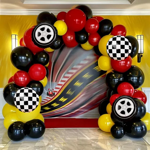 Miniatura 33 de Kit de arco de guirnalda de globos de béisbol, arco de globos azul marino y rojo nude con guante de béisbol, globos de aluminio para niños y niñas