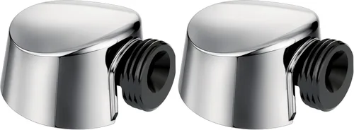 Miniatura 9 de Moen Conector redondo de la pared de la ducha del PDA de Ell de la gota del hierro forjado, A725WR Mate negro