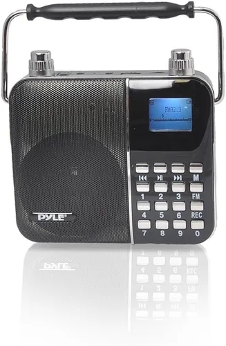 Sistema de altavoces PA de radio portátil, máquina de karaoke portátil con banda de cintura con micrófono para auriculares, batería recargable,